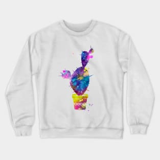 Cactus Watercolor Painting 2 Crewneck Sweatshirt